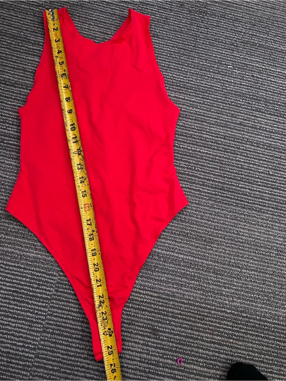 Free People Red Sleeveless High-Neck Bodysuit - Picture 7 of 8